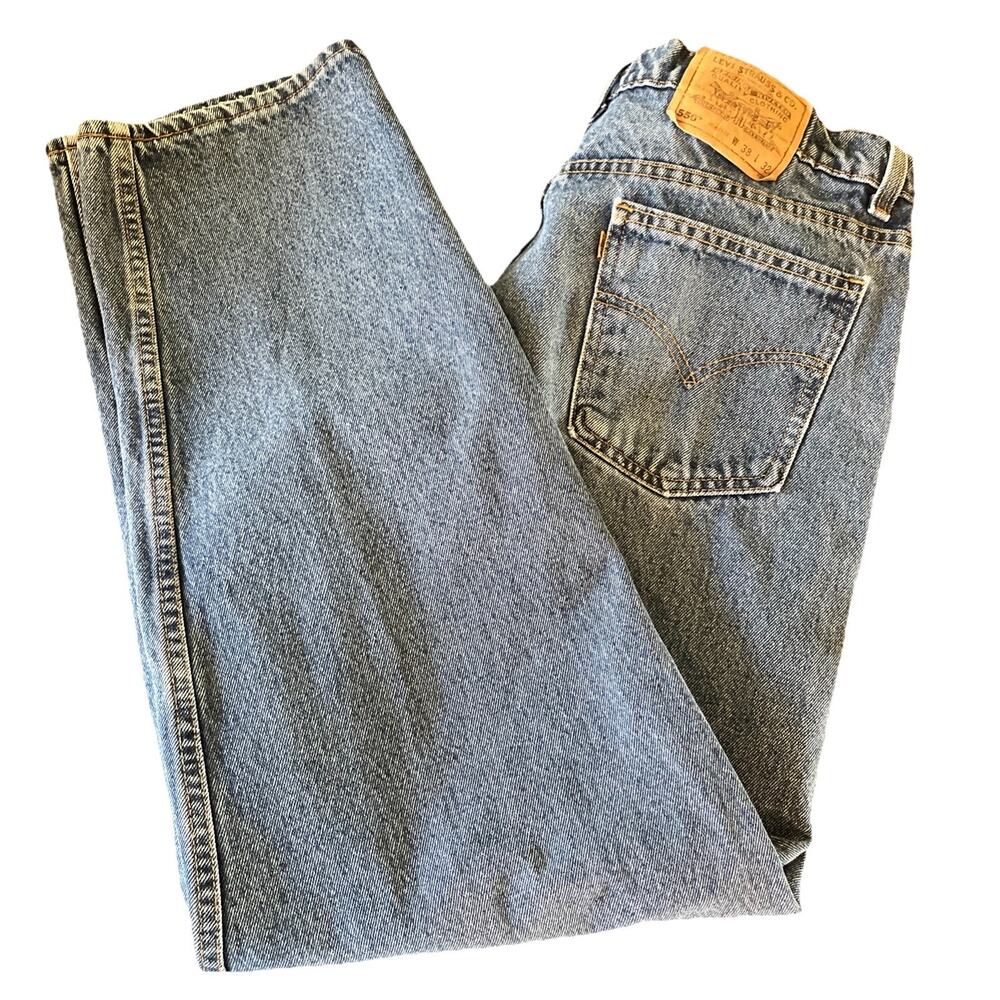 Vintage Levi’s 550 Jeans Orange Tab 38x32 Relaxed Fit 90's 1997 Made In USA